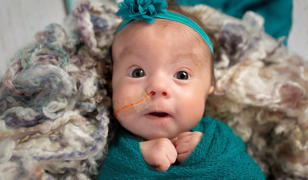 Bebê com síndrome de Edwards foto